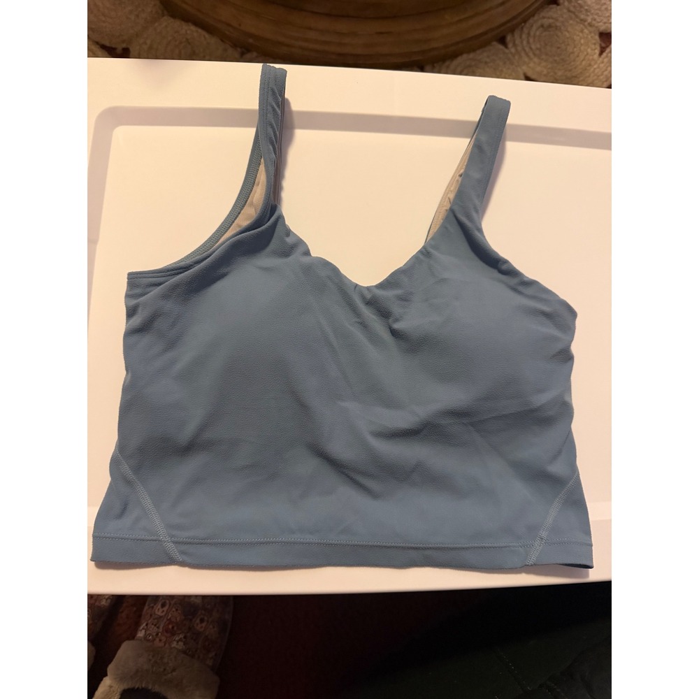 Gymshark Elevate Asymmetric Sports Bra Blue SW2105‎ Medium
